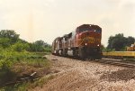 Eastbound vehicle train